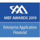 2019 MEF Awards - Enterprise Application Finance Logo